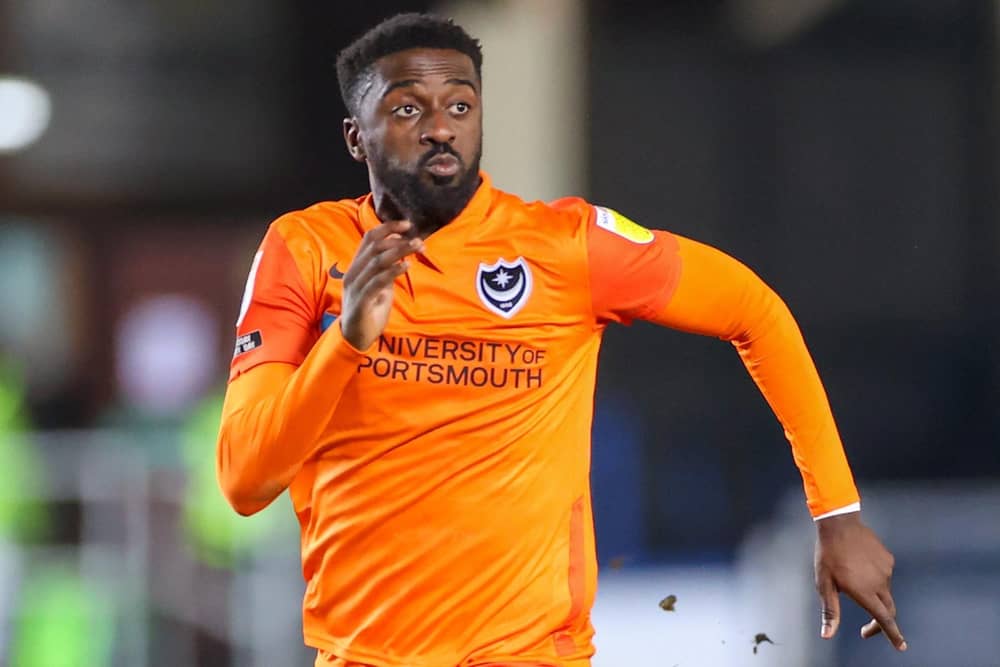 Pompey forward Jordy Hiwula