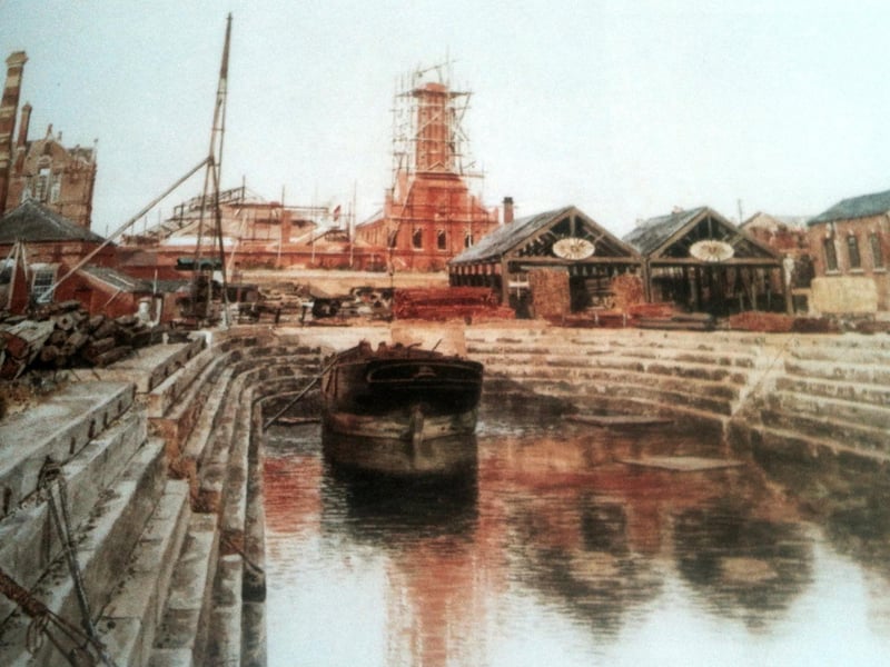 The Camber dry dock built in 1860 with the new Portsmouth power station under construction to the rear and opened in 1894. Picture: Mike Nolan collection
