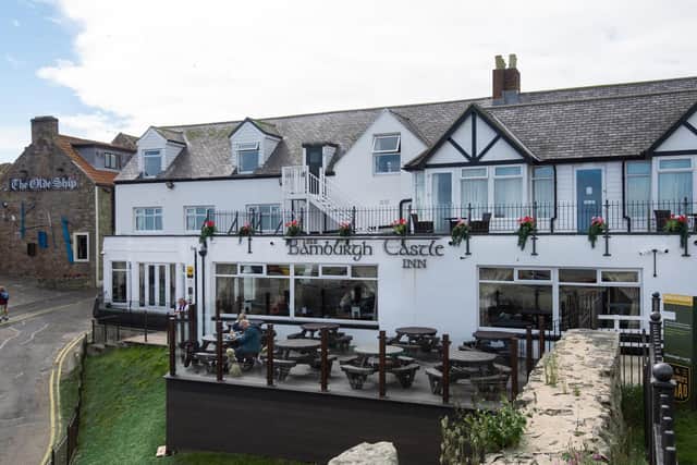 The new terrace at the Bamburgh Castle Inn (photo: Tracey Bloxham)
