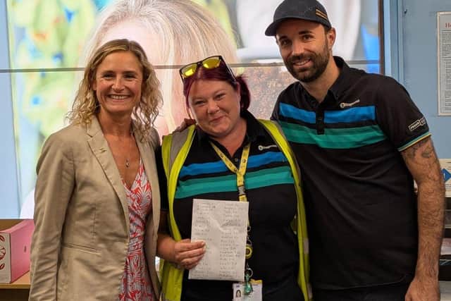 Melanie McDougall, Operations Manager, Emma-Jane Wyse, Bus Driver and Ricky Clark, Controller