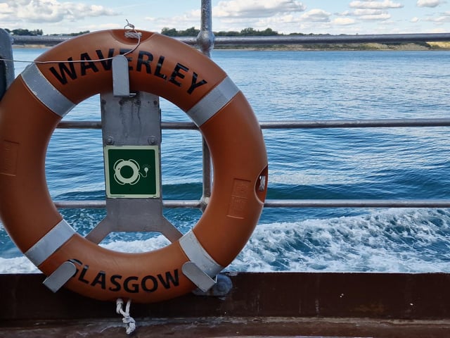 The paddle steamer Waverley sets sail from Shoreham, bound for the Isle of Wight, on September 13, 2024