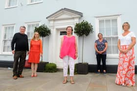 From left, David Beck, committee member of the Save Wessex BCH strategy group with wife and volunteer Anita Beck, patient and treasurer of Portsmouth Breast Friends Lauren Farnhill, chairman of the Save Wessex BCH strategy group Mandy Harding and patient and volunteer Jackie Evans
Picture: Sarah Standing (150920-4033)