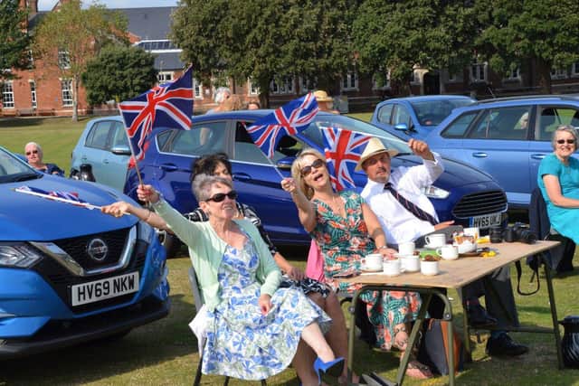 An afternoon of music entertained veterans at HMS Excellent in Portsmouth. Pictured: Guests enjoying the show