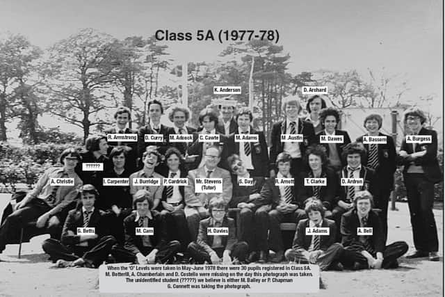 Two former students who attended Prices School are hosting a school reunion - but they are looking for seven of their classmates to attend.
Pictured: Class A at Prices school for the year 1977-1978.
