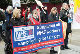 Thousands of campaigners and NHS workers have joined protests across England.