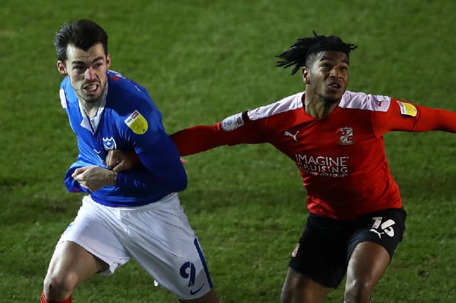 Akin Odimayo, in action for Swindon against Pompey last season, is training with the Blues. Picture: Bryn Lennon/Getty Images