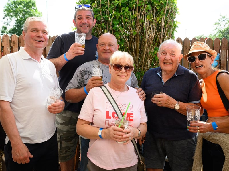 Pubgoers were treated to live music as the three day festival kicked off in sunshine.Picture: Keith Woodland (250521-16)