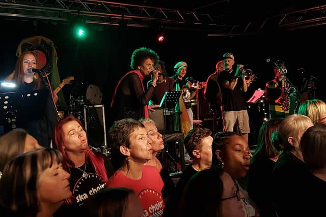Susan Cadogan, backed by Emz All Stars at The Lens Studio, Portsmouth, June 9, 2023.