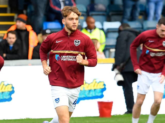 Former Pompey left-back Harvey Hughes has this week been released by Blackpool. Picture: Graham Hunt/ProSportsImages