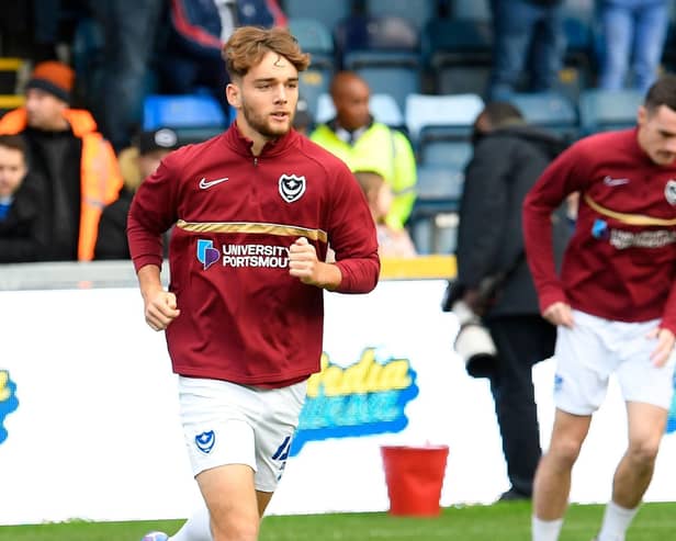 Former Pompey left-back Harvey Hughes is on the move. (Picture: Graham Hunt/ProSportsImages)