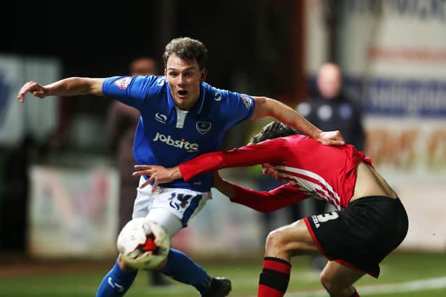 Kal Naismith has revealed team-mate Adam Barton was 'incredible' in Pompey training, yet his Fratton Park career never took off. Picture: Joe Pepler