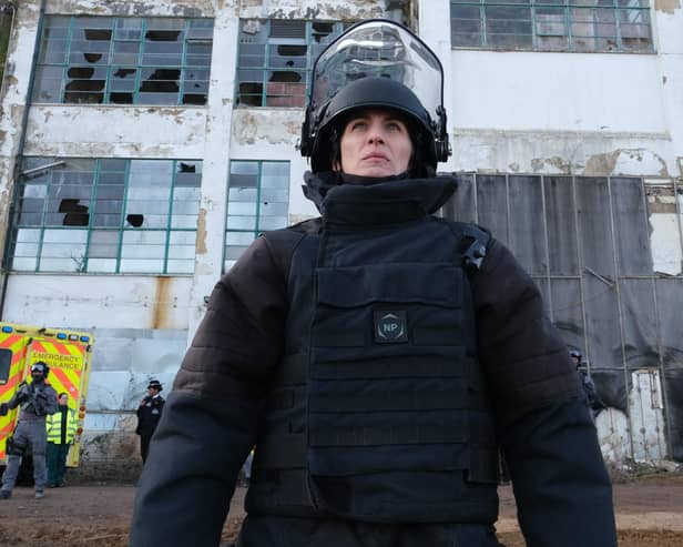 Vicky McClure as bomb squad officer Lana 'Wash' Washington in the new series of ITV drama Trigger Point (Picture: HTM Productions/ITV)