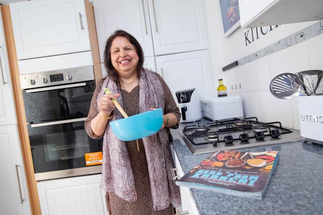 Khalida Arab with her new book in Southsea. Picture: Habibur Rahman