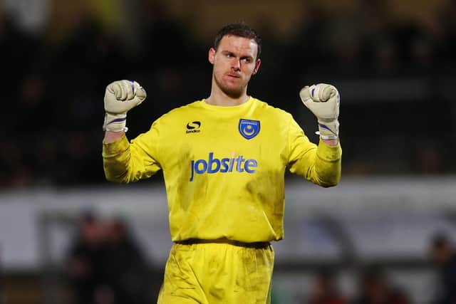 New Morecambe recruit Trevor Carson played 39 times for Pompey during the 2013-14 season.