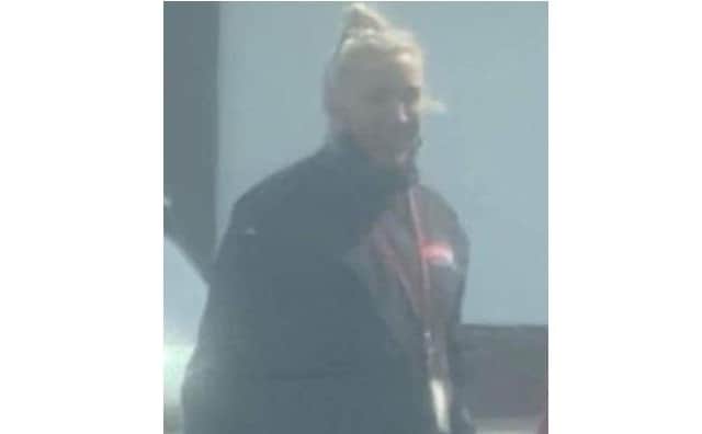 Police want to speak to this woman. Pic Hants police