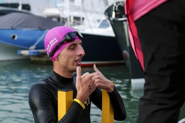 toob charity swim in the Solent