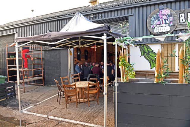 Staggeringly Good Brewery has had to close its 'The House of Rapture' tap-room due to the lockdown. 
Picture by:  Malcolm Wells (181221-1195)