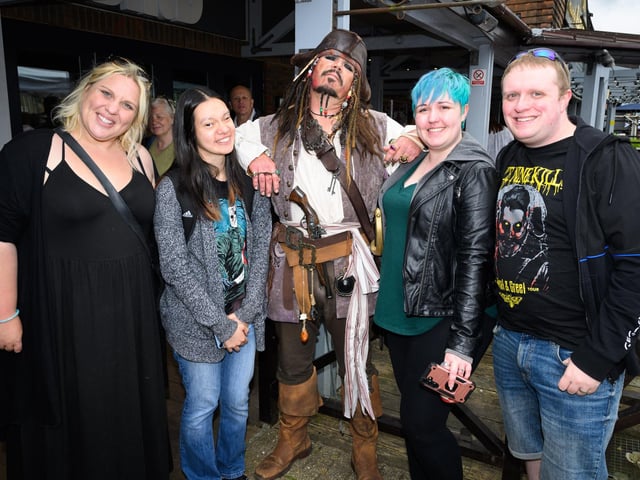 Pictured is: Capt Jack Sparrow and friendsPicture: Keith Woodland (080621-12)
