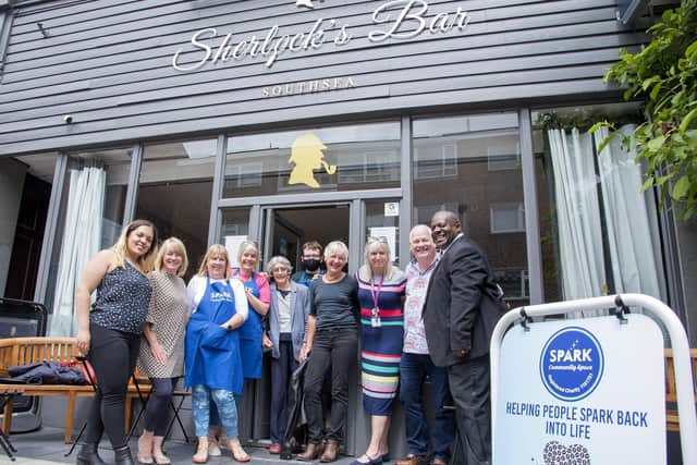 Supporters of the charity at the current temporary base, Sherlock's Bar in Southsea. Picture: Penny Plimmer at JAPICS Photography. 