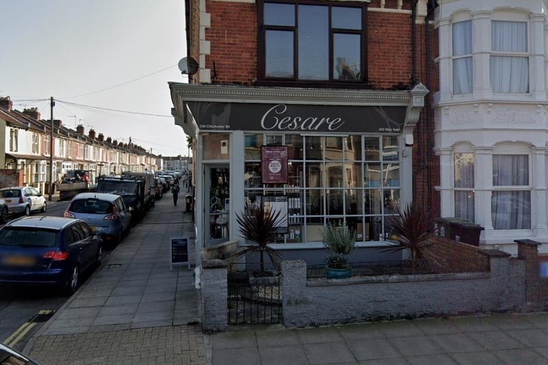 Cesare, Portsmouth, has a Google rating of 4.9 with 62 reviews.