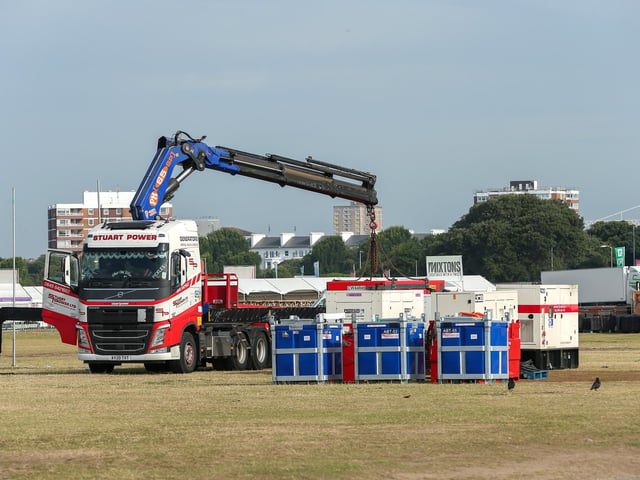 Site clearance after Victorious, Southsea Common
Picture: Chris Moorhouse (280824-011)