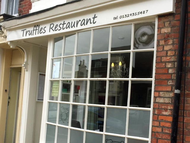 Truffles at 8a High Street, Fareham was rated four on March 2.