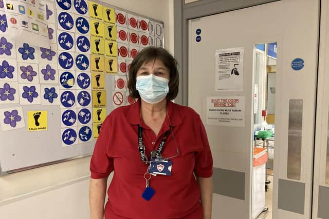 QA Hospital family liason officer Tina Jackson who will be working on Christmas Day. Picture: PHU