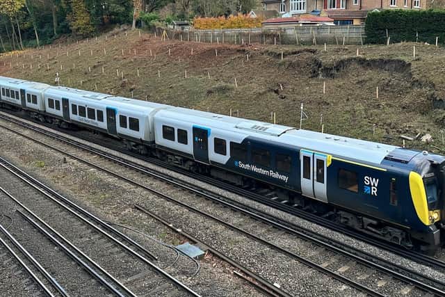 Network Rail said South Western Railway services between Woking, Surrey and Basingstoke, Hampshire will be disrupted.
Photo: Network Rail/PA Wire