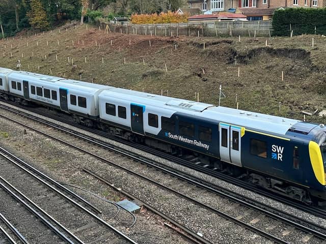 Network Rail said South Western Railway services between Woking, Surrey and Basingstoke, Hampshire will be disrupted. 
Photo: Network Rail/PA Wire