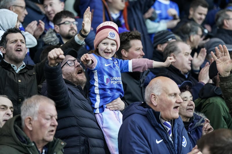 20,303 fans were packed into Fratton Park for the visit of Oxford United.