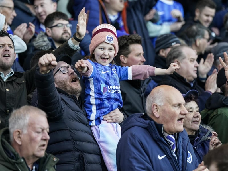 20,303 fans were packed into Fratton Park for the visit of Oxford United.