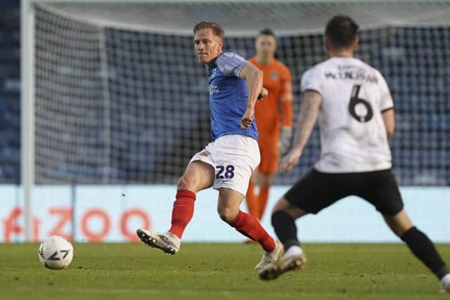 Michael Morrison was delighted how Pompey's unveiling of a back three reaped FA Cup dividends. Picture: Jason Brown/ProSportsImages