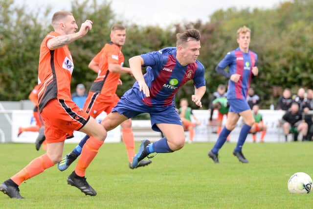 US Portsmouth and AFC Portchester in FA Vase action last October. The teams are due to meet twice more in the next few weeks. Pic: Martyn White.