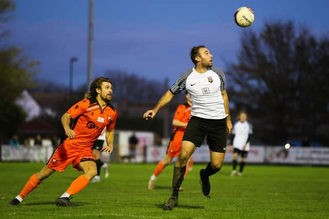 Scott Jones, left, has scored six goals in his last three starts for AFC Portchester. Picture by Nathan Lipsham