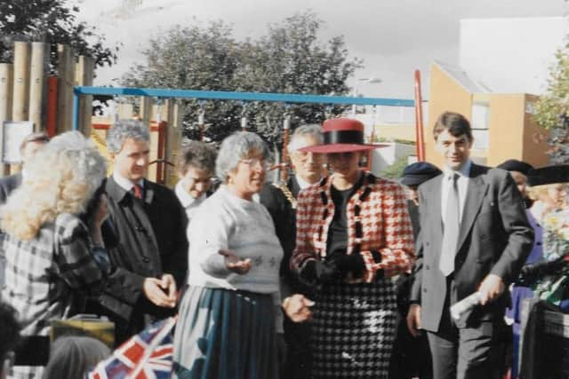 Jill Miller and Princess Diana in Buckland in 1992