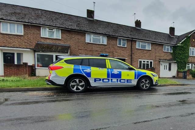 Police in Botley Drive, Leigh Park. Picture: Habibur Rahman