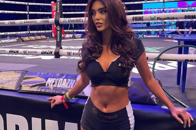 Chloe Chambers at the KSI vs Swarmz fight
