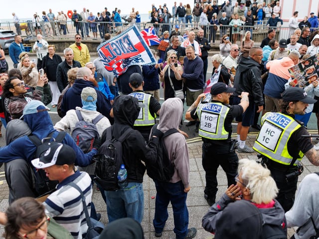Southsea protest turned violent on Saturday