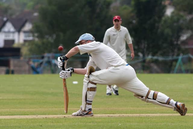 Railway Triangle batting during their Hampshire League loss to Fareham & Crofton in Division 5 SE. Picture: Peter Foster.
