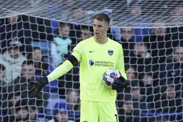 Matt Macey has kept two clean sheets since his arrival at Fratton Park. Picture: Jason Brown/ProSportsImages