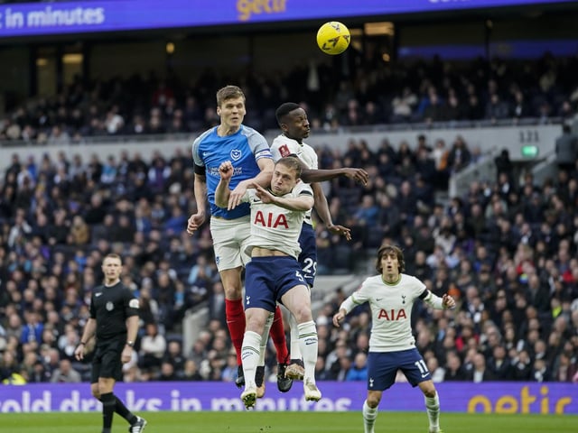 Cont...'That was class to be fair, it’s a respect thing, and I have a picture somewhere of Harry Kane holding my Pompey shirt.'I’m packing up my stuff at the moment and his shirt is in a suitcase with all my football memorabilia. It’s signed by him and will be hung up on the wall when we move.'2/2