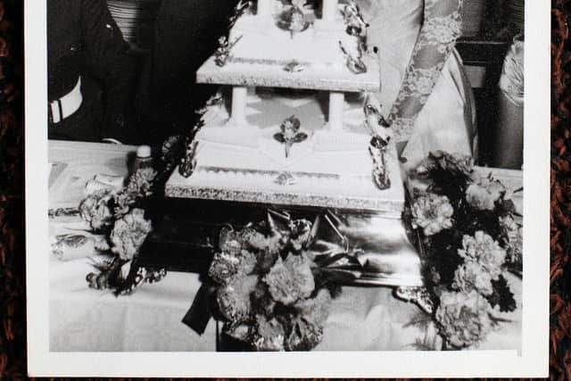 Rosemary and Dave on their wedding day, Dave in his RAF uniform. Picture: Chris Moorhouse (jpns 181021-38)