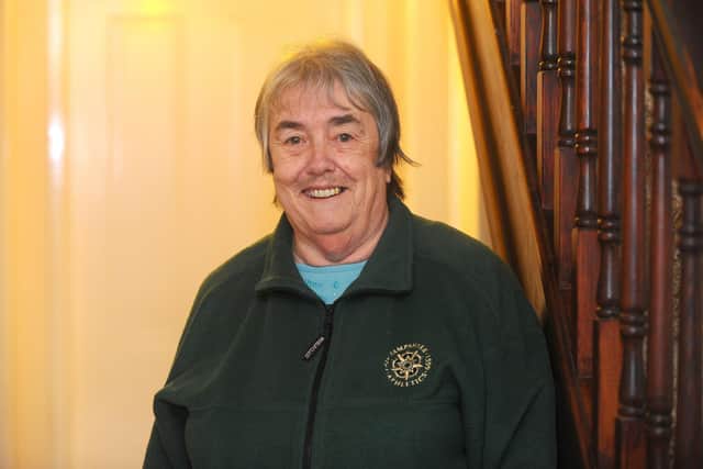 Wendy Haxell (75) from Waterlooville, made an OBE for services to Athletics and to the community in Hampshire. Picture: Sarah Standing (100123-4497)