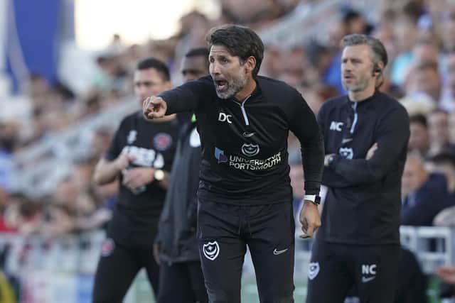 Danny Cowley was frustrated over Pompey's failure to put Fleetwood to the sword in the first half of Saturday's 1-1 draw. Picture: Jason Brown/ProSportsImages