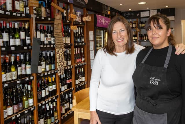 Marilyn Elphick runs Cork & Cheese, a shop and cafe in Park Gate, offering a mix of wine, gin and cheese in a cafe and deli setting. Photos by Alex Shute