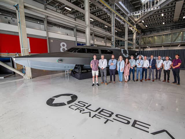 Pictured: Subsea Craft team with the VICTA vessel at The Camber, Old Portsmouth. Picture: Habibur Rahman