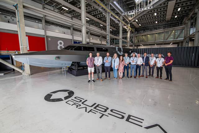 Pictured: Subsea Craft team with the VICTA vessel at The Camber, Old Portsmouth. Picture: Habibur Rahman