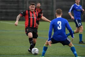 Perry Easton's penalty sent Locks Heath to defeat against Fleetlands in their last competitive match. Picture: Keith Woodland (211219-61)