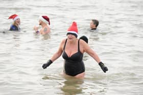 Solent Sea Swimmers held their annual Boxing Day dip in the Solent at Lee-on-the-Solent on Tuesday, December 26. 

Picture: Sarah Standing (261223-3711)