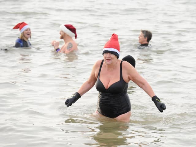 Solent Sea Swimmers held their annual Boxing Day dip in the Solent at Lee-on-the-Solent on Tuesday, December 26. 

Picture: Sarah Standing (261223-3711)